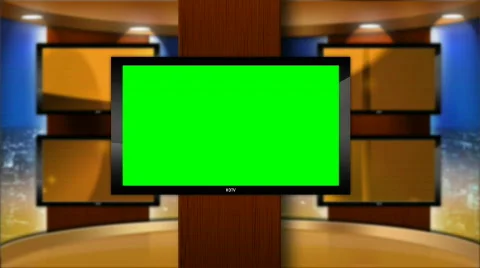 HD Virtual Broadcast Set Background  Video stock 617084