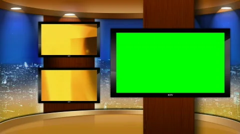 HD Virtual Broadcast Set Background Video stock 617110