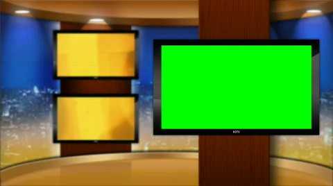 HD Virtual Broadcast Set Background Video stock 617127