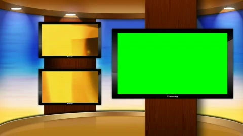 HD virtual studio with seamless motion background Stock Footage 483449