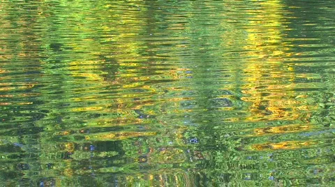 HD Water surface at sunset, closeup Stock Footage 598165