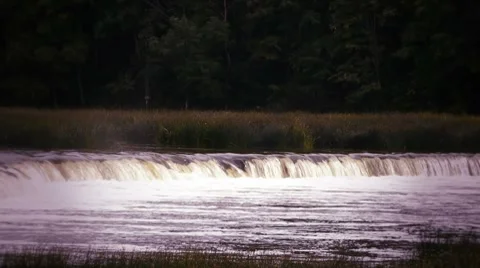 HD - waterfall on the river_scene2 Stock Footage 8515107