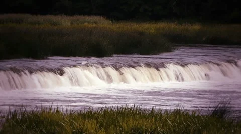 HD - waterfall on the river_scene3 Video stock 8515111