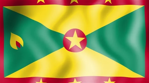 HD Waving flag - Grenada Video stock 44908661