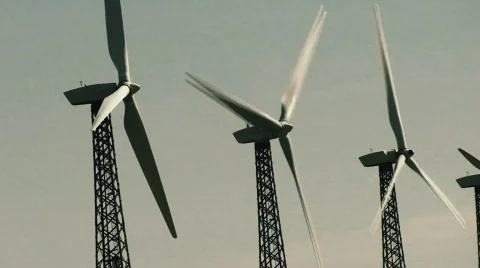 HD Wind Turbine Power Stock Footage 108445