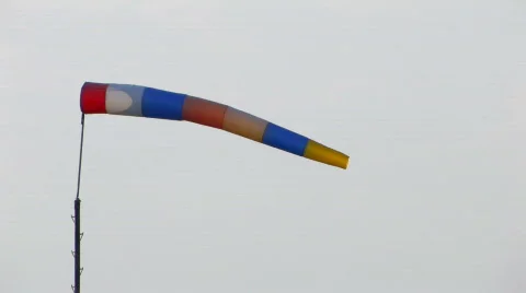 HD windsock moving from wind  Stock Footage 515782