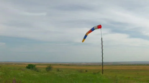 HD windsock moving from wind Stock-Footage 548502