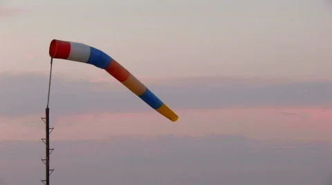 HD windsock moving from wind Stock-Footage 548508