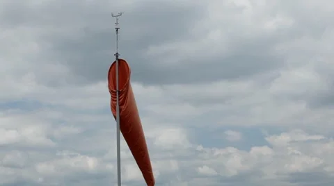 HD Windsock, Wind Direction Guidance for Airports, Highways, Chemical Plants 動画素材 8545847