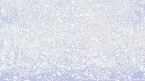 HD winter background. Glittering frozen window white background Stock Footage 120735944