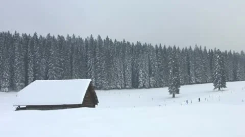 HD: Winter Hiking Stock Footage 10286366