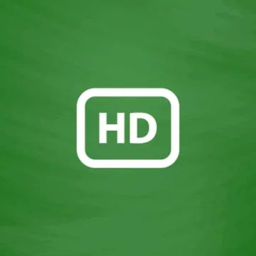 Hd word button 스톡 일러스트