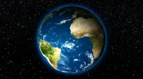 HD - Zoom in earth (to the clouds from space) Stock-Footage 10563460