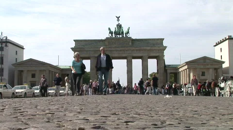 HD1080i Brandenburg Gate Berlin Stock Footage