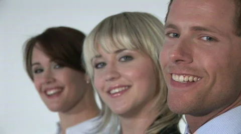 HD1080i Business team Stock Footage
