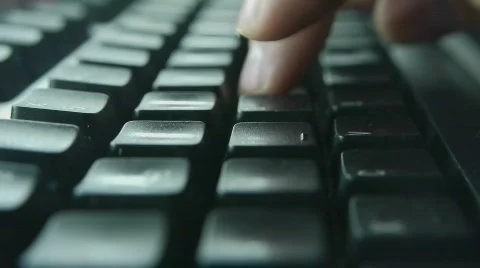 HD1080p Fast typing on a keyboard. 스톡 동영상 655077
