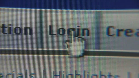 HD1080p Internet login button Stockbeeldmateriaal 651165