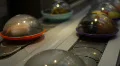 HD1080p Sushi displayed on rotating platform at Japanese restaurant Video HD
