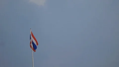 HD1080P Thailand Flag Stock Footage