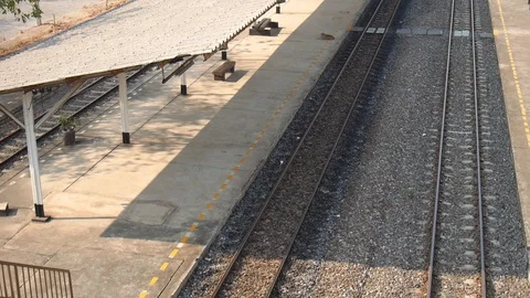 HD1080P Train Station Stock Footage 125326707