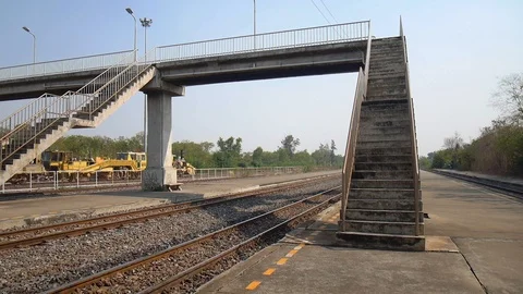 HD1080P Train Station Stock Footage 125326732