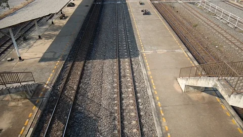 HD1080P Train Station Stock Footage 125326793