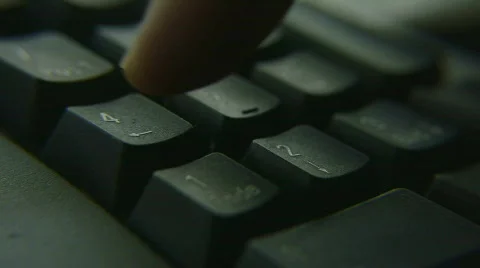 HD1080p Typing on a keyboard. Stock Footage