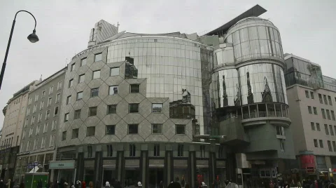 HD1080p Vienna City in winter. Snow. Stock Footage