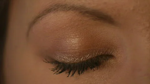 HD1080p Young sexy woman eye (Close Up) Stock Footage