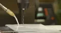 HD1080p25 CNC Lathe Machine drill work with metal HD Footage