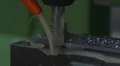 HD1080p25 CNC Machine drill work with metal HD Footage