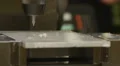 HD1080p25 CNC Machine work with metal HD Footage
