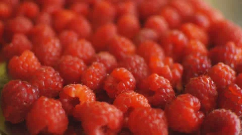 HD1080p25 A Lot of Fresh Raspberry (Close Up) Dolly HD Shot. Part 1 動画素材 26167983