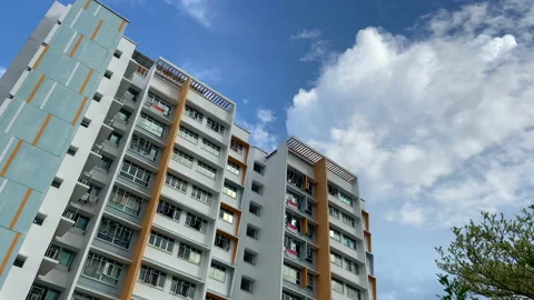 HDB SINGAPORE COSTA RIS Stock Footage 132041394