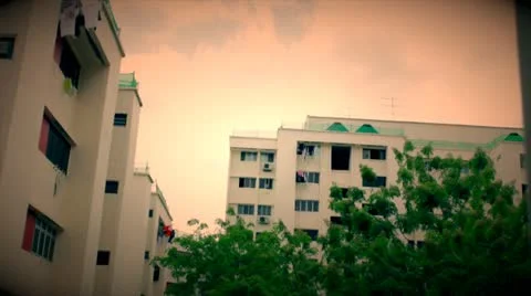 HDB Sky Time Lapse (1) (HD) Stockbeeldmateriaal 11321639
