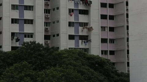 HDB Skyline Roofs Video stock 83200430