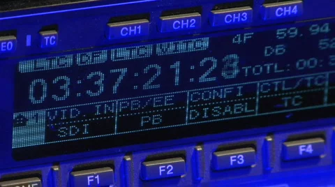 HDCAM Deck LCD Panel Stock-Footage 725876