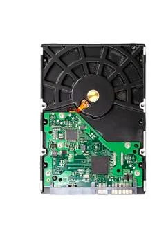 Hdd back on white 스톡 사진