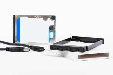 HDD External Enclosure case Stock Photos