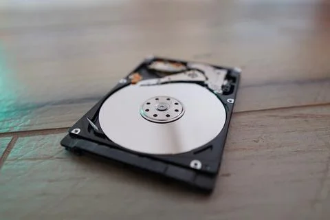 HDD Festplatte internal Hard Disk Drive Uncovered 2,5 Zoll Inch Stock Photos
