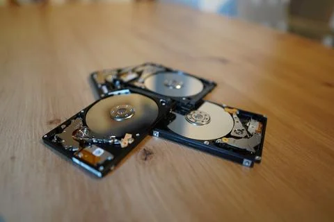 HDD Festplatte internal Hard Disk Drive Uncovered 2.5 inch Zoll Stock Photos