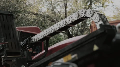 The HDD machine makes a hole in the ground for laying underground utilities. Stock Footage 318268036