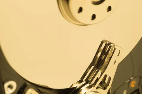 Hdd. open hard disk drive. The concept of data storage Stock Photos