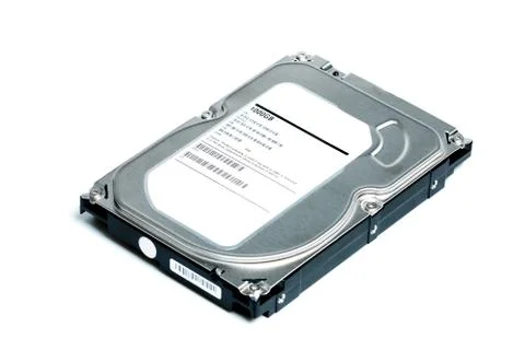 HDD or Hard disk drive for storage data isolated on white background Stock Photos