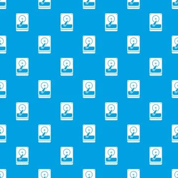 HDD pattern seamless blue イラスト素材