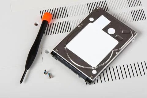 HDD(Hard Disk Driver) with screwdriver Stock Photos
