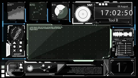 HDG - Screen and Widgets 1 Video stock 163587388