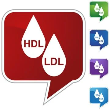 Hdl ldl cholesterol Stock Illustration