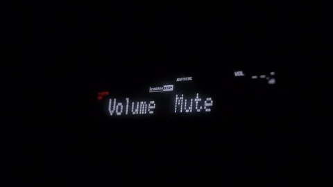 HDMI amplifier volume change on display 스톡 동영상 127743993