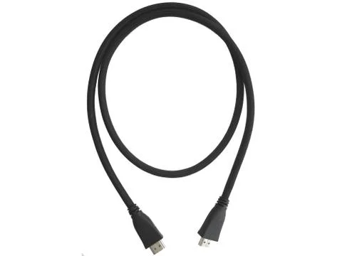 HDMI Cable Coiled from Above Stock Photos